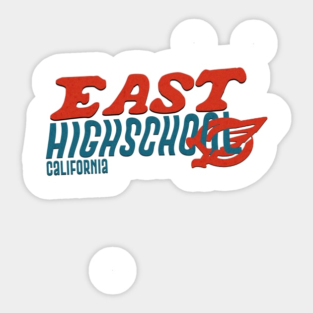 East Highland California Sticker by Aspita